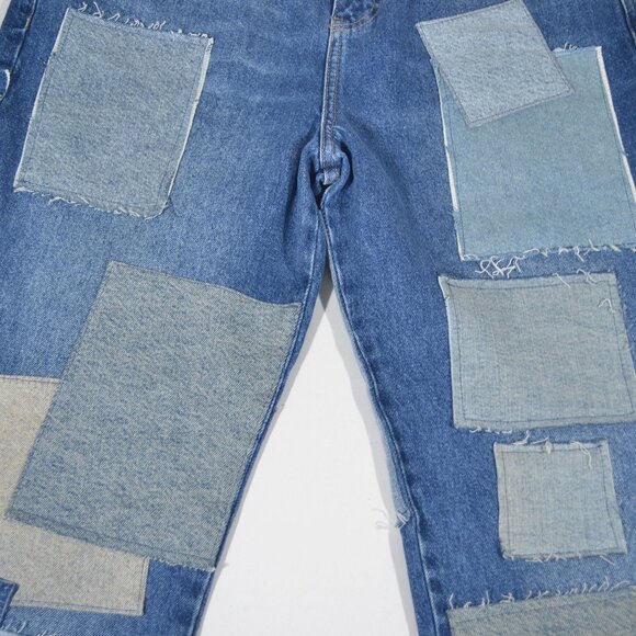 NEW FREE PEOPLE BARE WITH ME PATCHWORK JEANS, SZ 31 - Picture 9 of 14